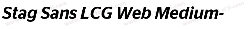 Stag Sans LCG Web Medium字体转换